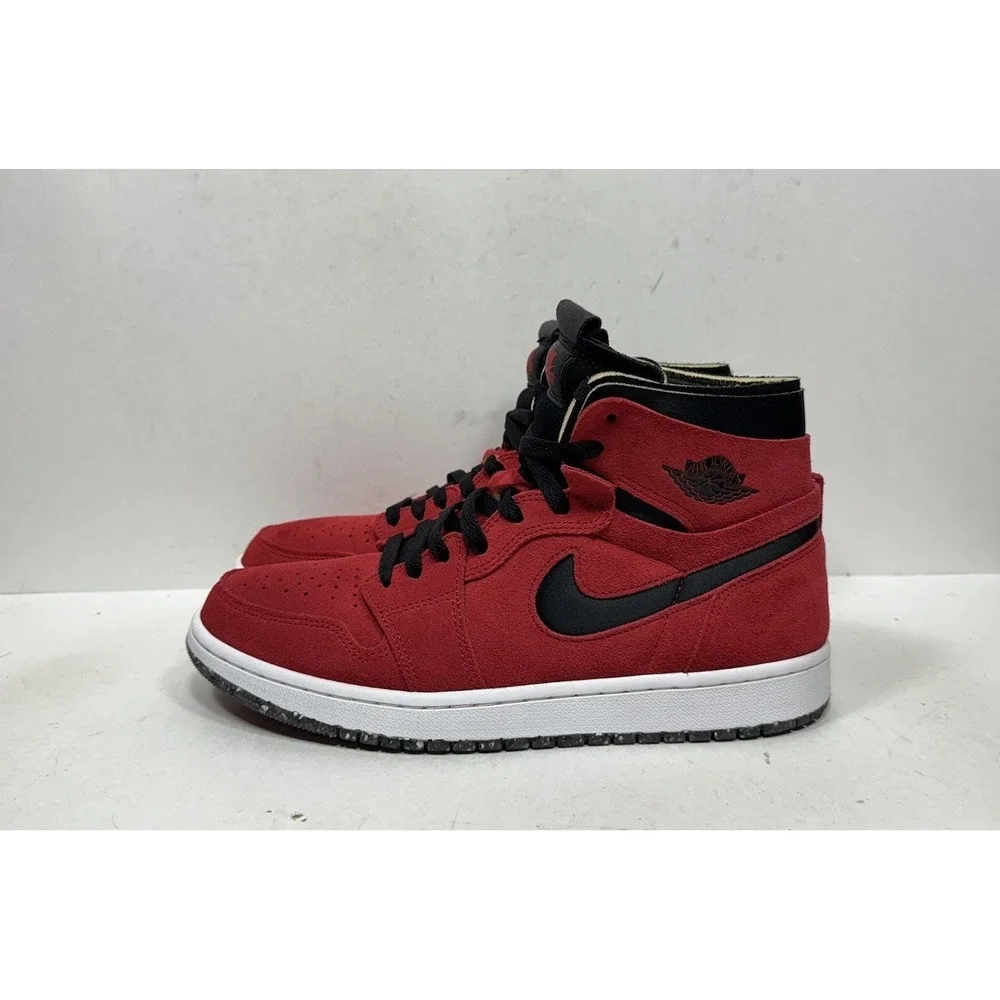 Jordan 1 High Zoom‎ Air Comfort Red Suede Men's Size 10 CT0978-600 Shoes